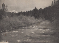 Sacramento River and Mt Shasta from Castella